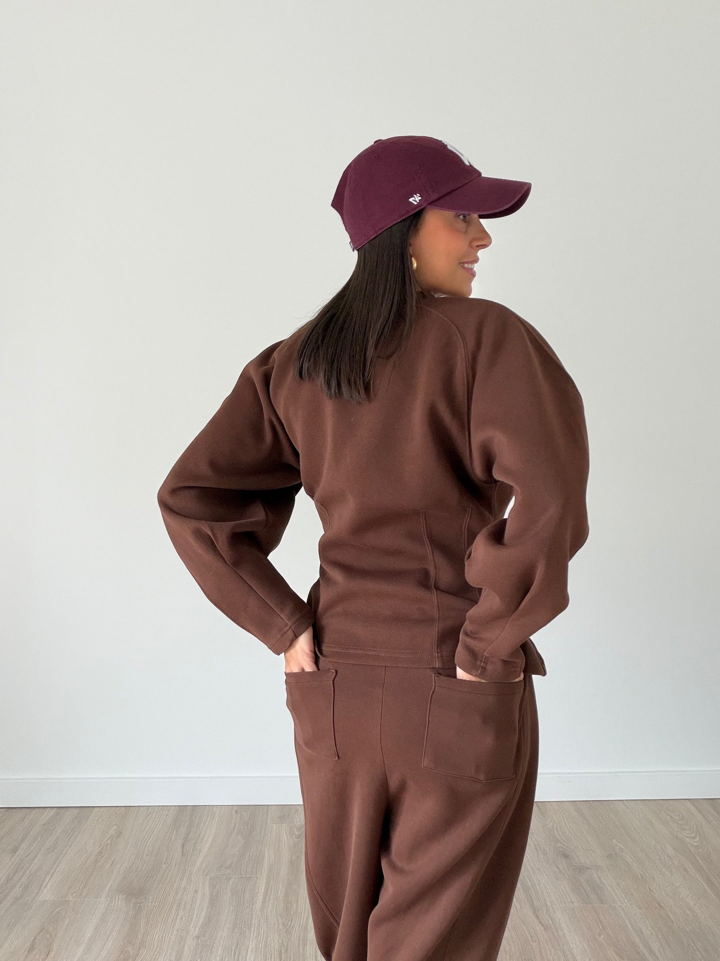 Olivia Sweat set - CHOCO