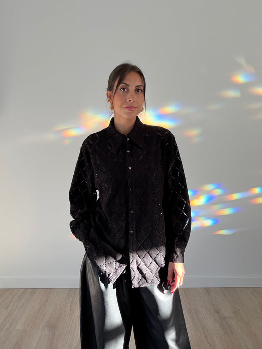 Pina Suede Button-Up Shirt