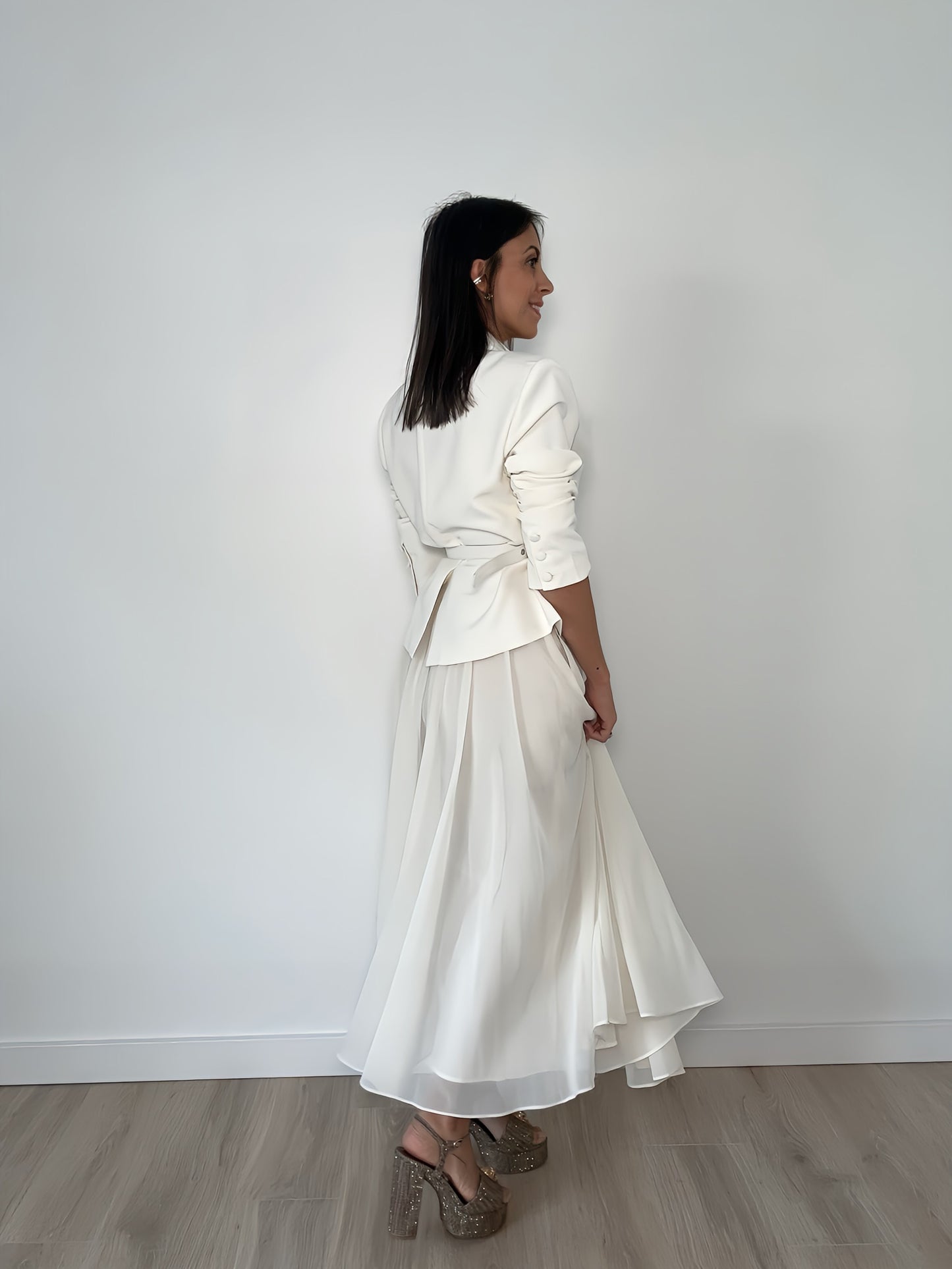 Off-white High-Waisted Skirt