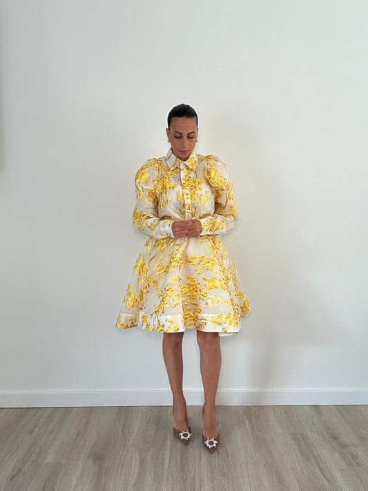 Ivory & Yellow Gold Lurex 3-Piece Set