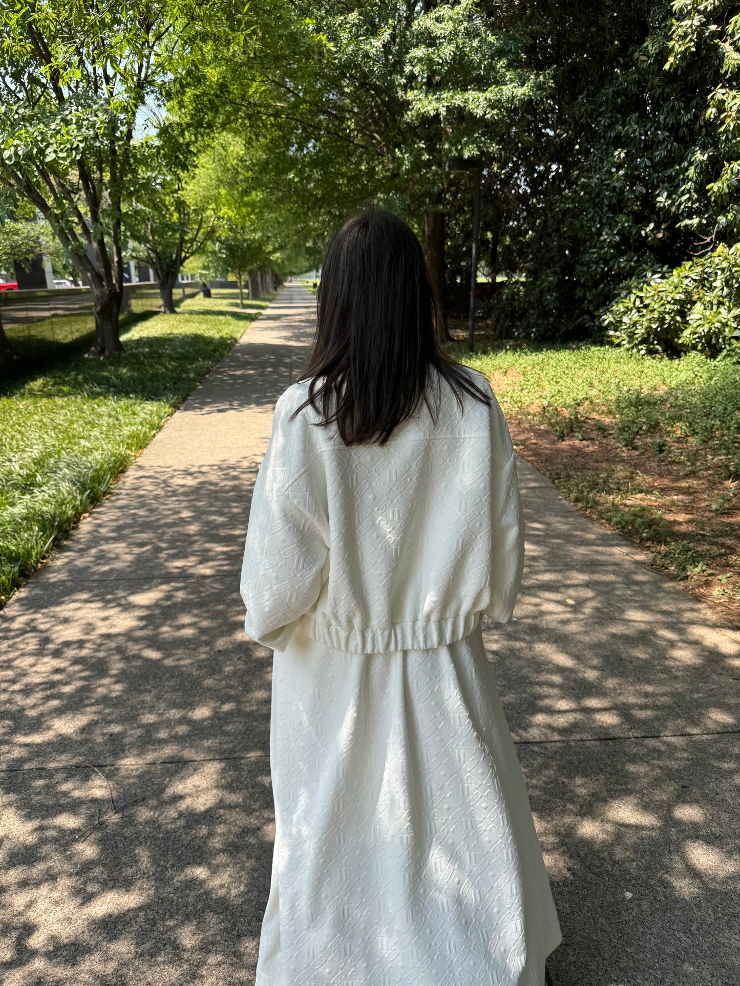 Embossed Bomber Jacket