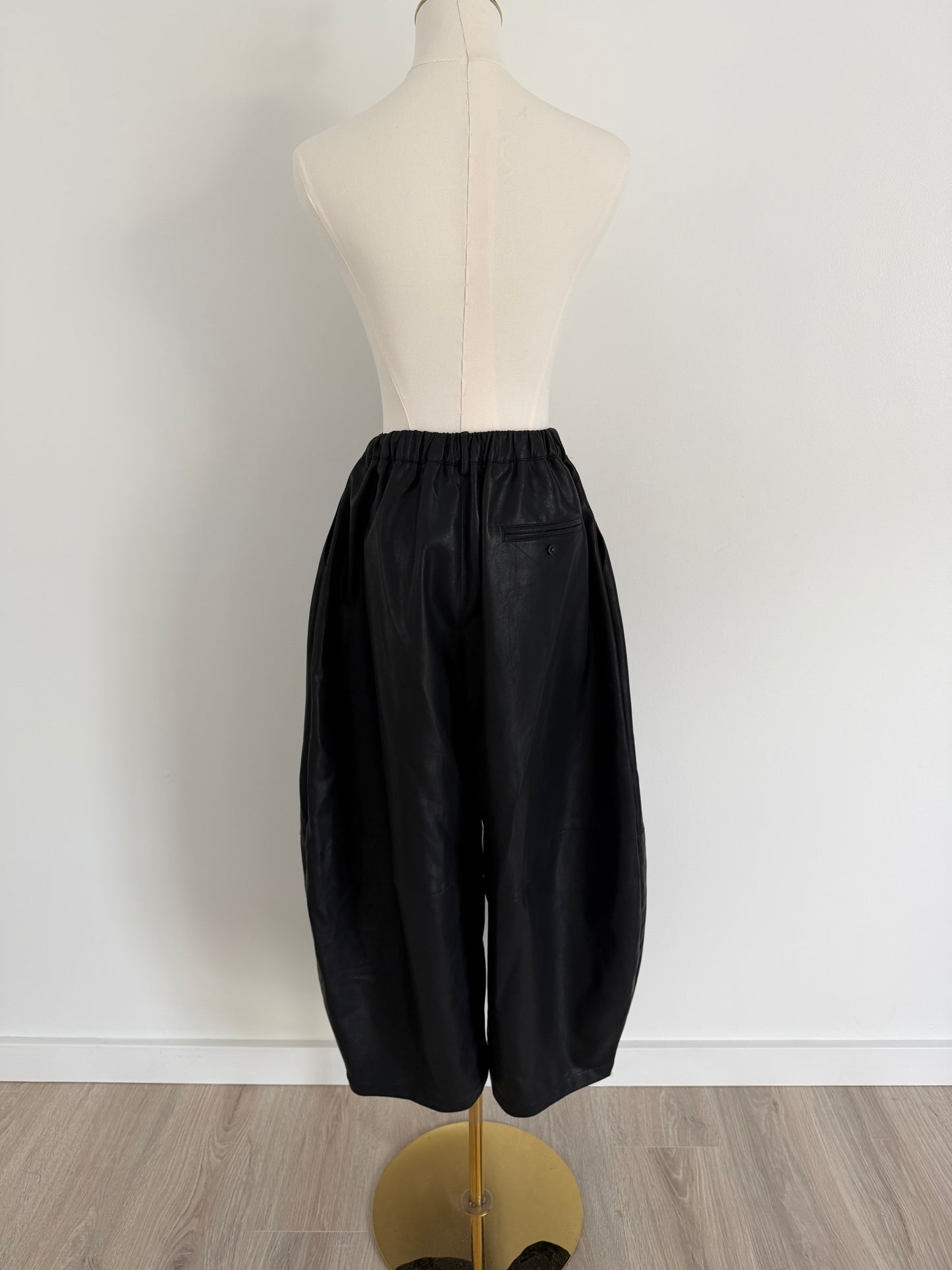 Naomi High-Waisted Faux-Leather Pants