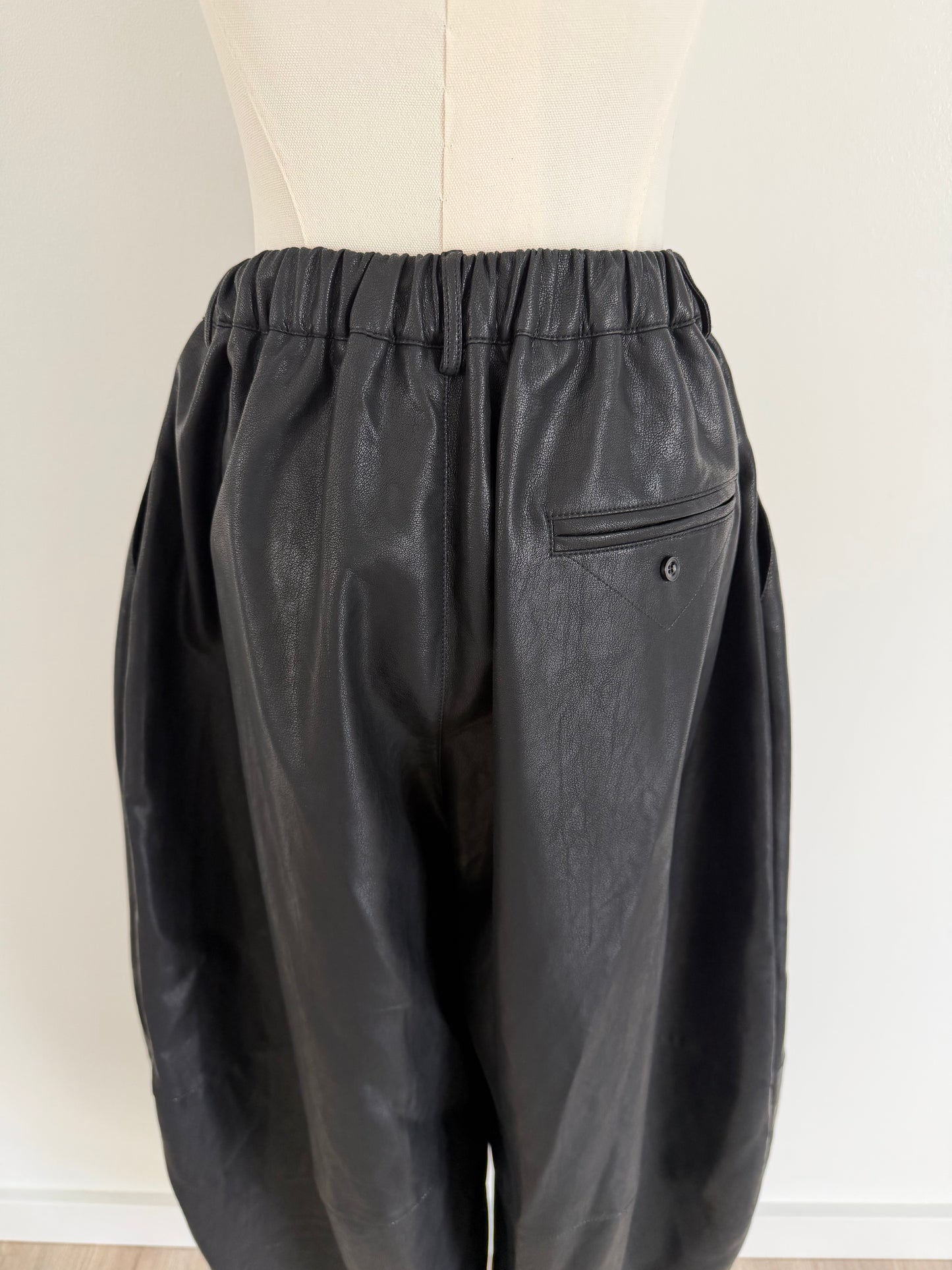 Naomi High-Waisted Faux-Leather Pants