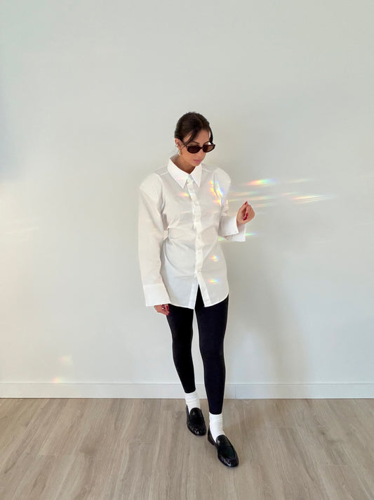 Paola - The Classic Cinched Button-Up Shirt