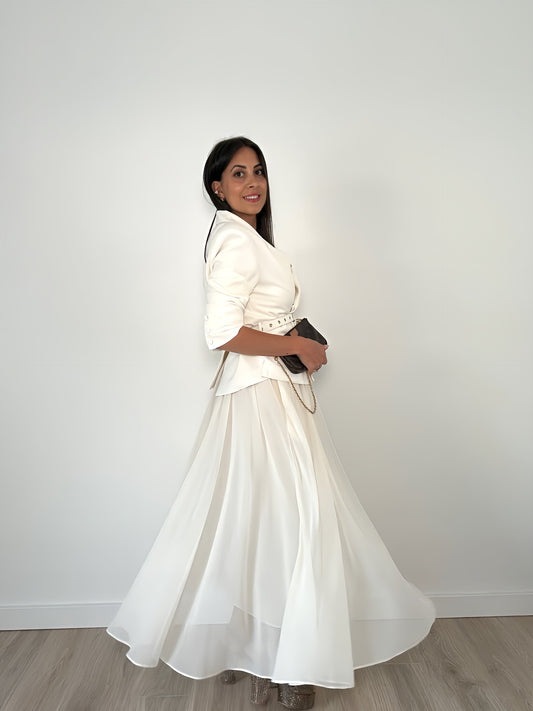 Off-white High-Waisted Skirt