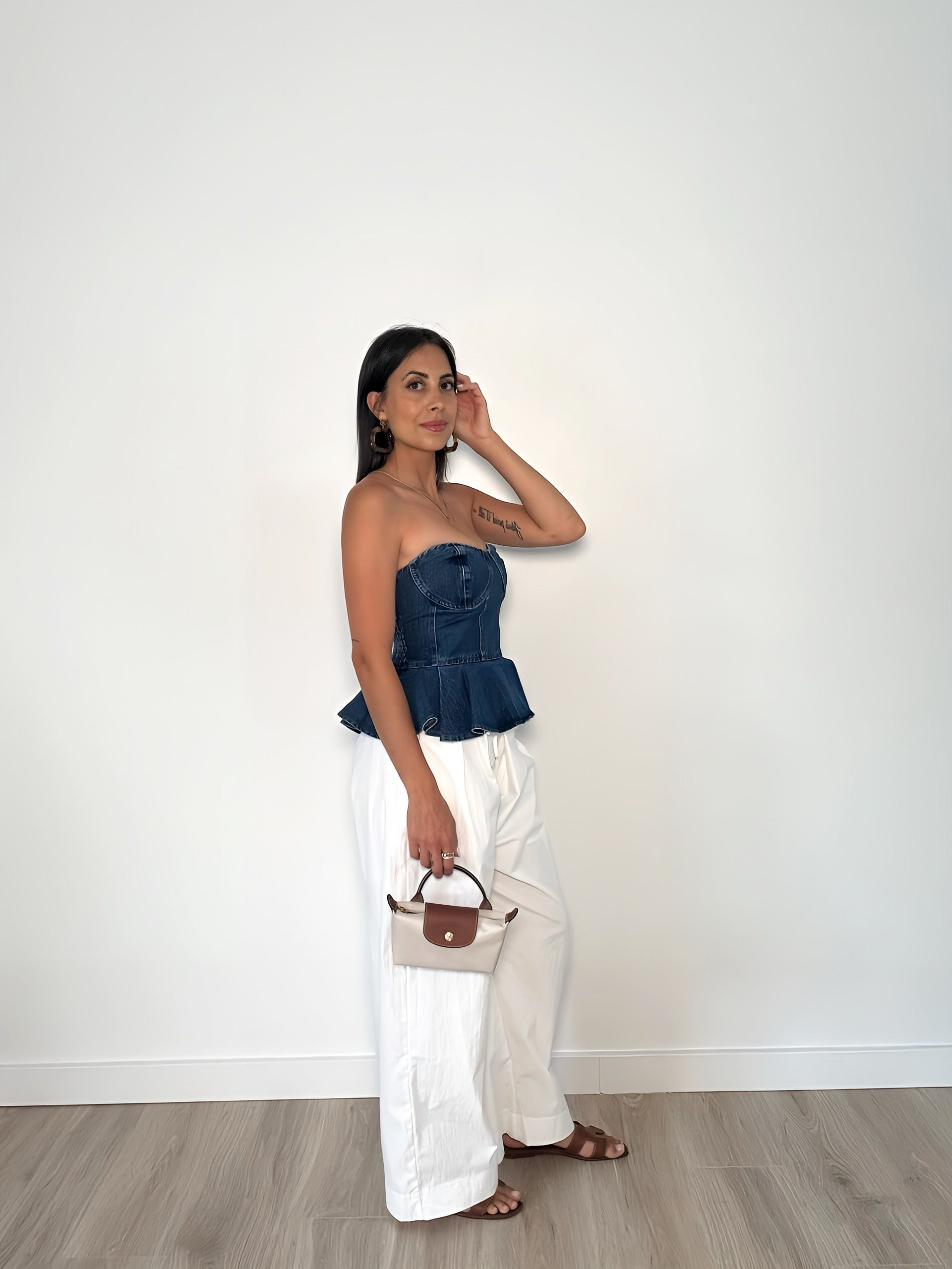 Blue Denim Bustier – Nessia Collection