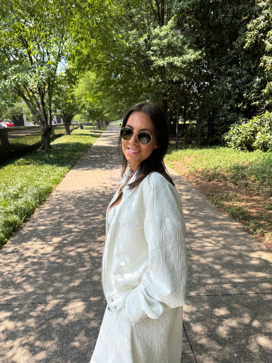 Embossed Bomber Jacket