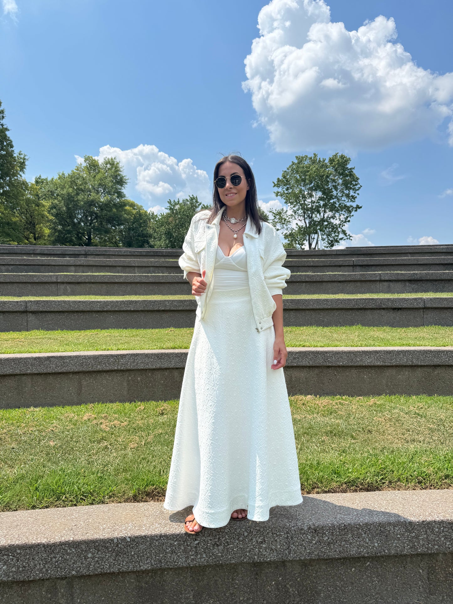 Embossed Bomber Jacket